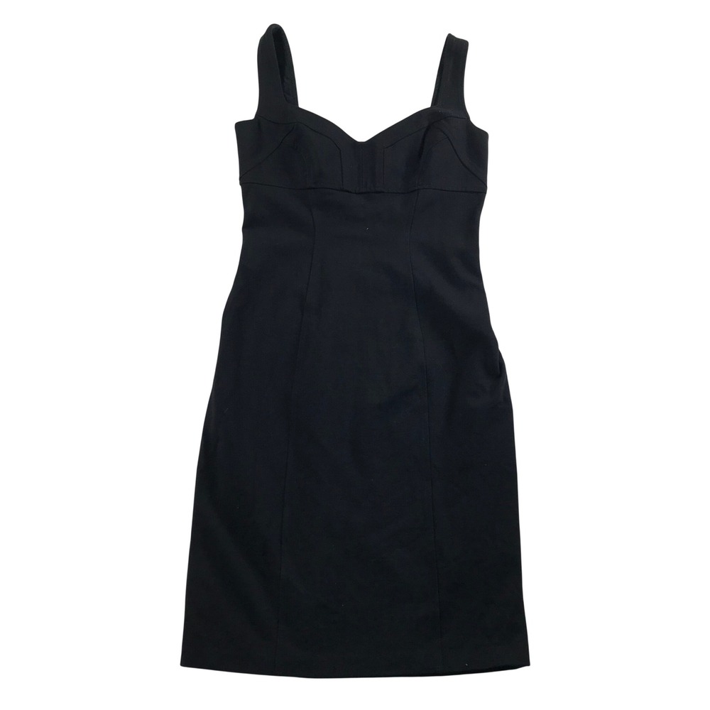 Diane von Furstenberg Heron Black Sheath Dress Sweetheart Size 8 D6802181P8